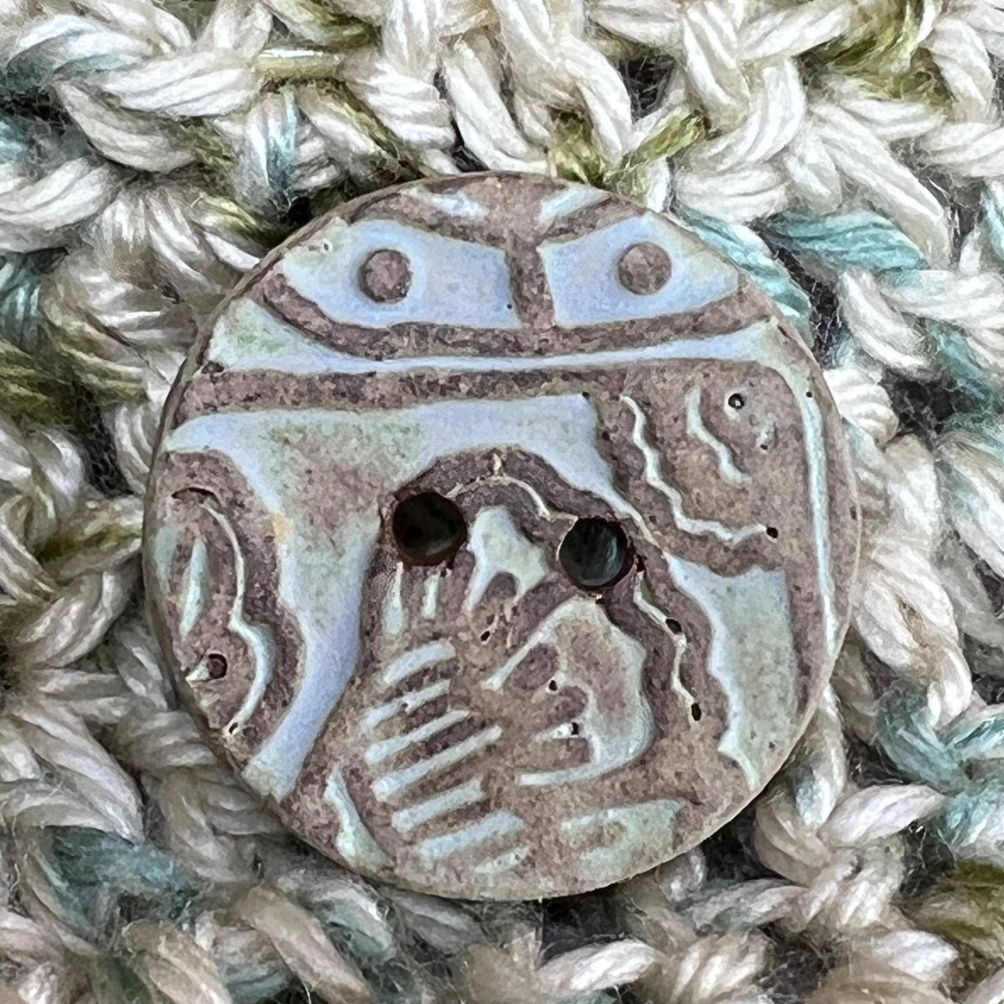 Matte Ceramic Succulent Button