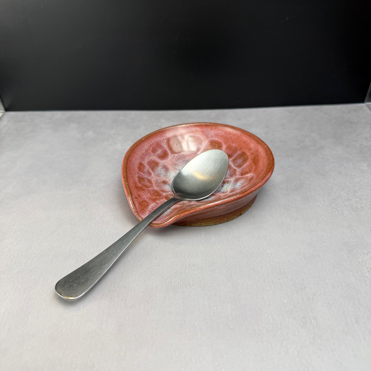 Shades of Pink Stoneware Spoon Rest