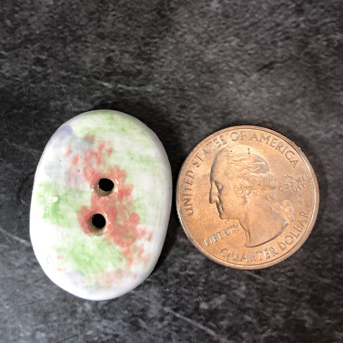 Watercolor Spring Floral Oval Buttons