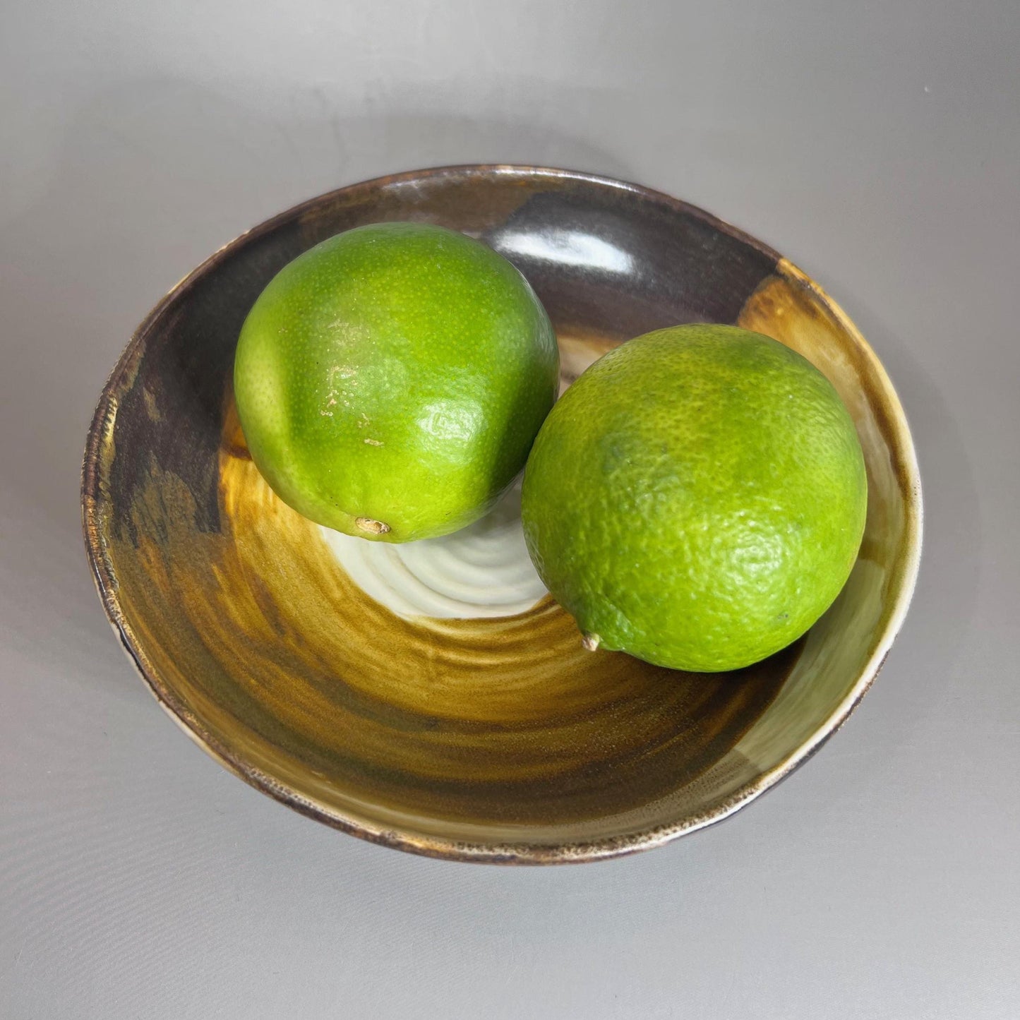 Shallow White with Copper Dish