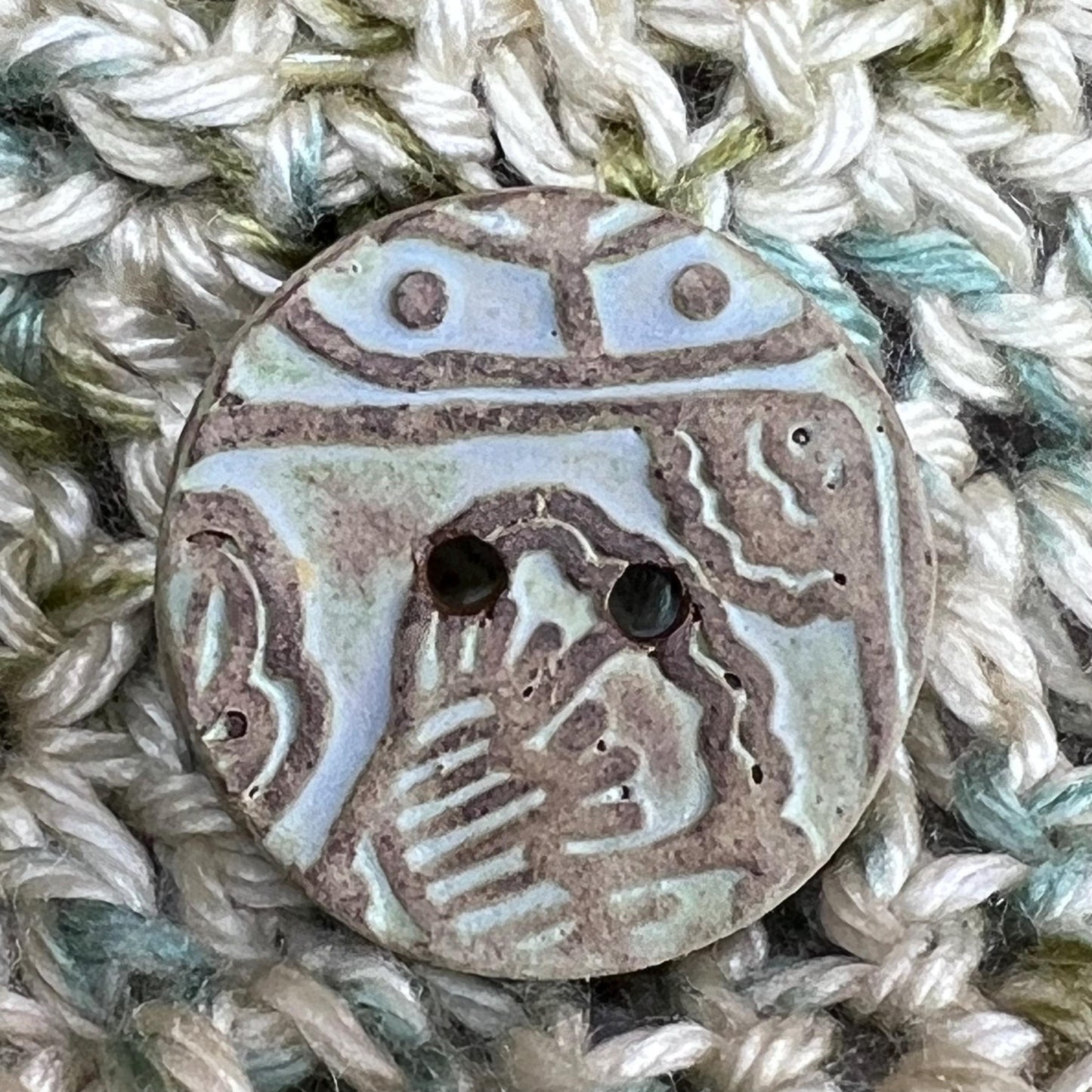 Matte Ceramic Succulent Button