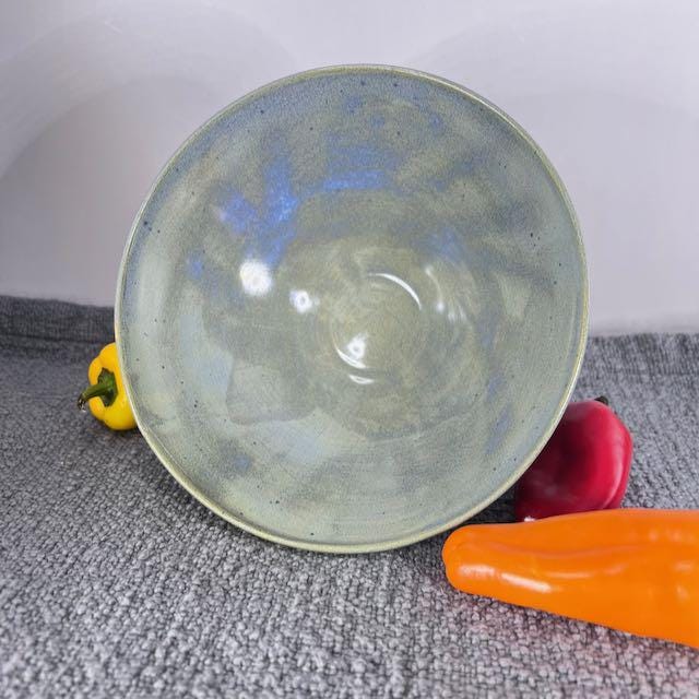 Blue and Gray Small Serving Bowl