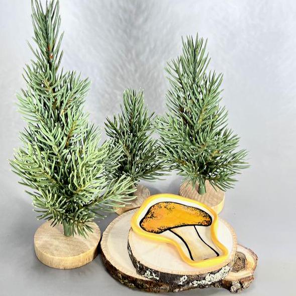 Small Yellow Mushroom Trinket Dish/Spoon Rest