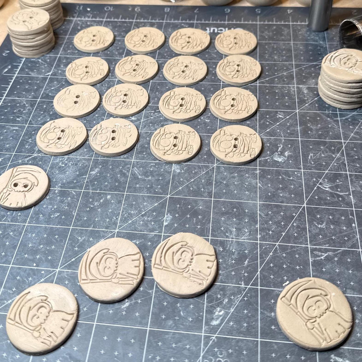 Halloween Ghouls Button Set