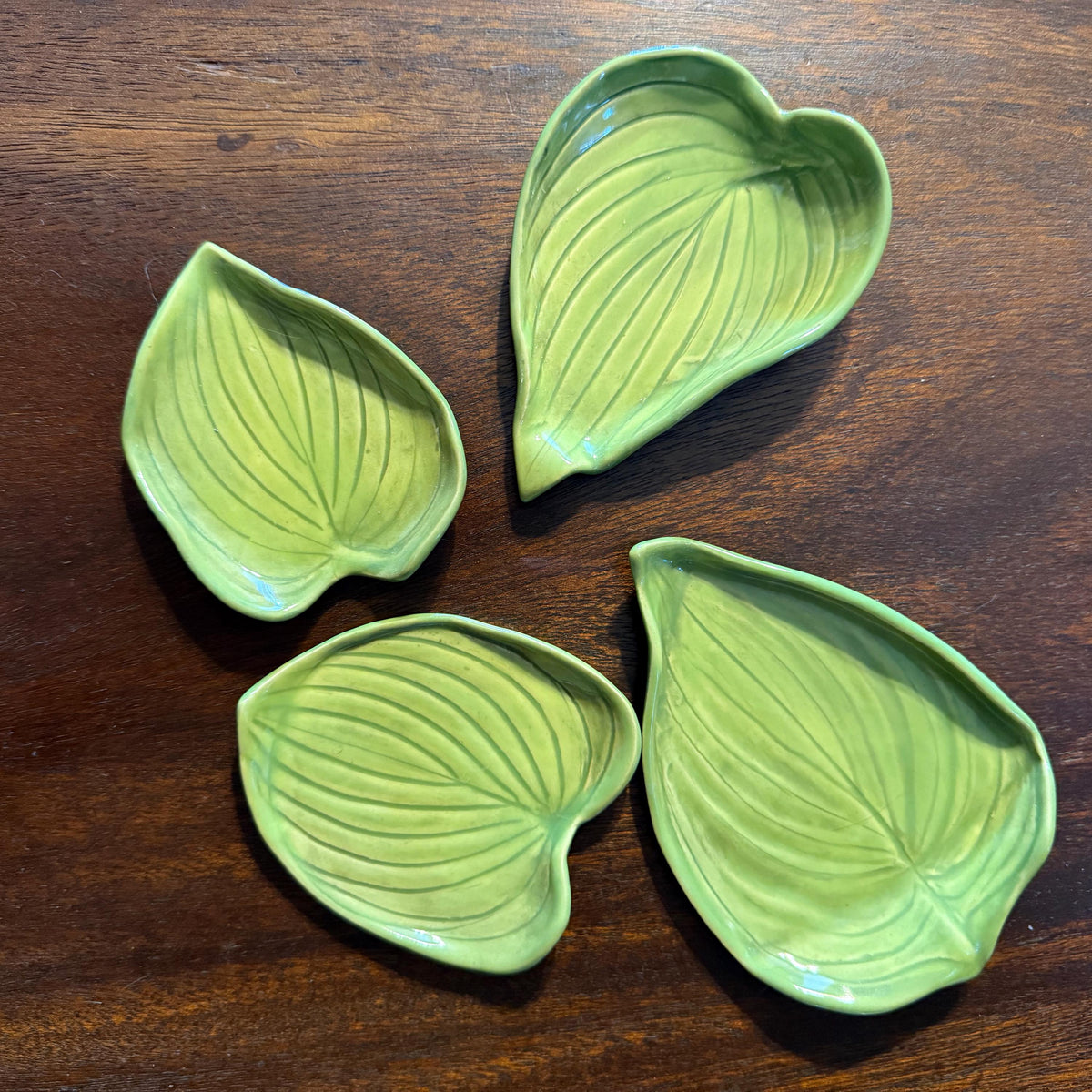 Bright Green Leaf Teabag Holder/Spoon Rest/ Trinket Dish #3