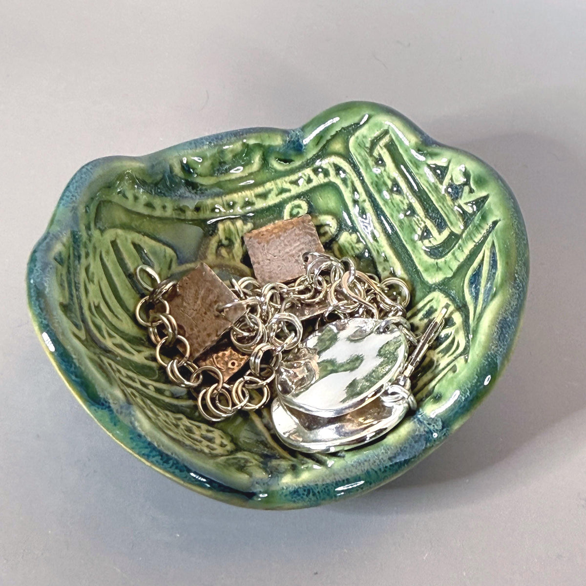Succulent Design Teabag Holder and Spoon Rest