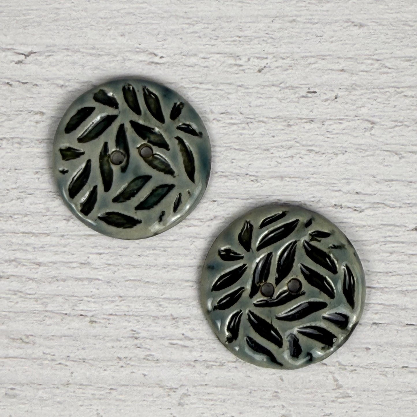 Light Sage with Dark Sage Leaf Pattern