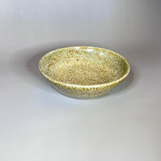 Shallow Natural Speckled Stoneware Spoon Rest/Trinket Dish