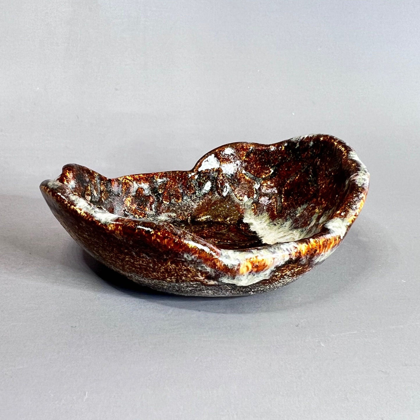 Brown Fall Leaves With Frost Teabag Holder/Spoon Rest