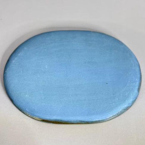 Small Dark Blue Oval with Spider Web Texture Trinket Tray/Teabag Holder/ Spoon Rest