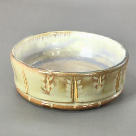 Pale Yellow and White Charcuterie or Condiment Bowl