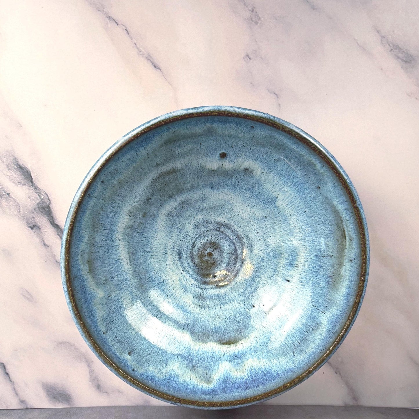 Blue and White Stoneware Serving Bowl/Noodle Bowl