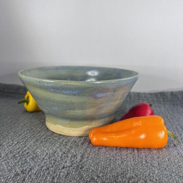 Blue and Gray Small Serving Bowl