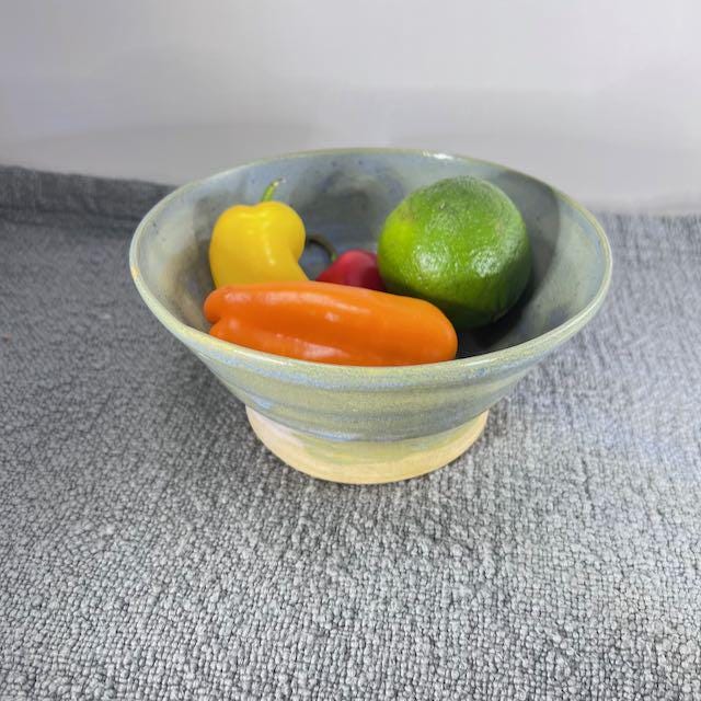 Blue and Gray Small Serving Bowl
