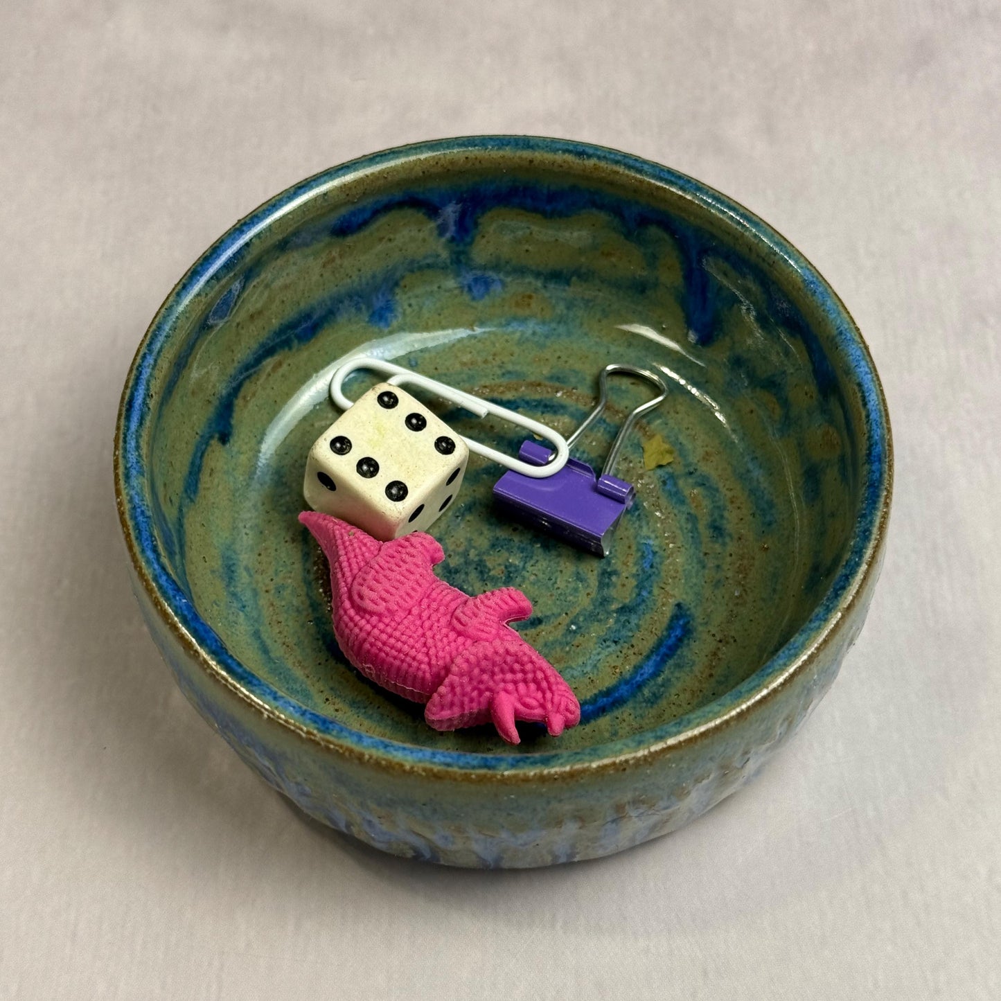 Green and Blue Charcuterie or Condiment Bowl/spice bowl