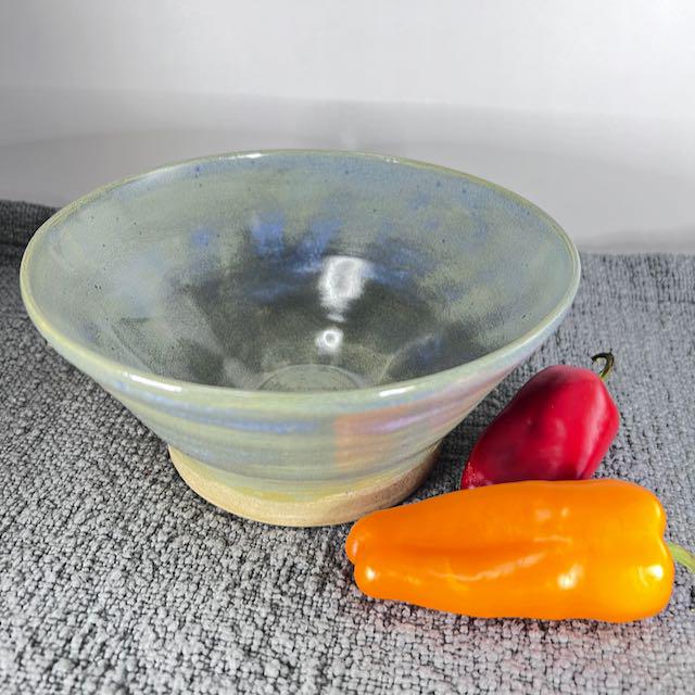 Blue and Gray Small Serving Bowl