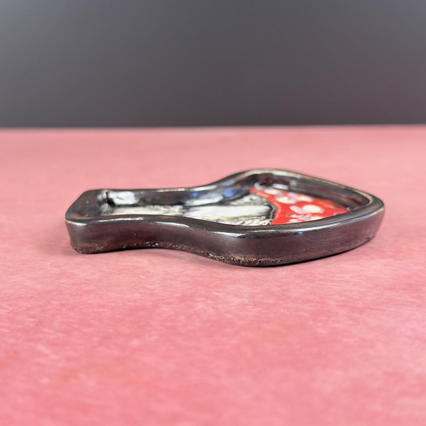 Small Red and White Mushroom Trinket Dish/Spoon Rest