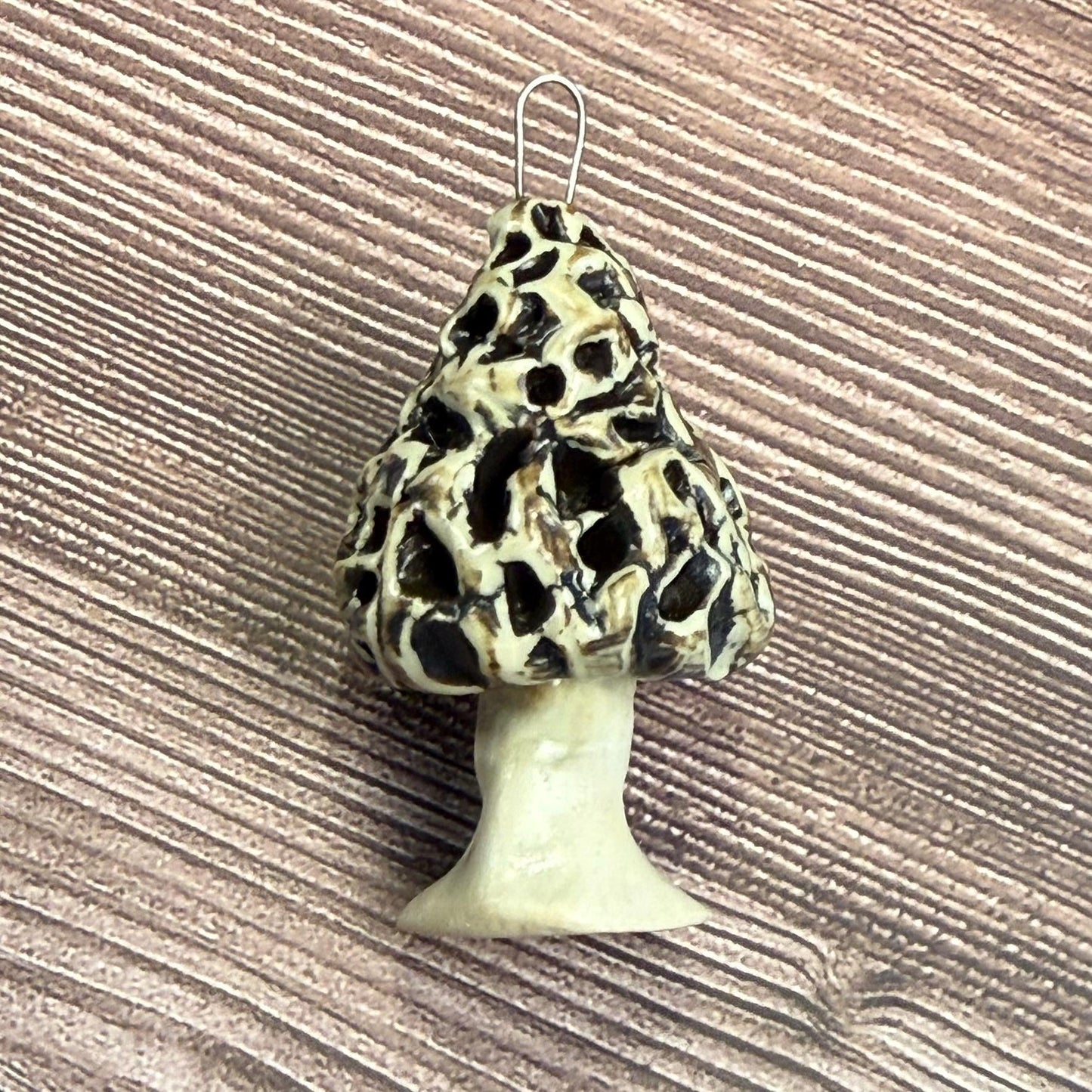 Set of 3 Ceramic Mushroom Ornaments