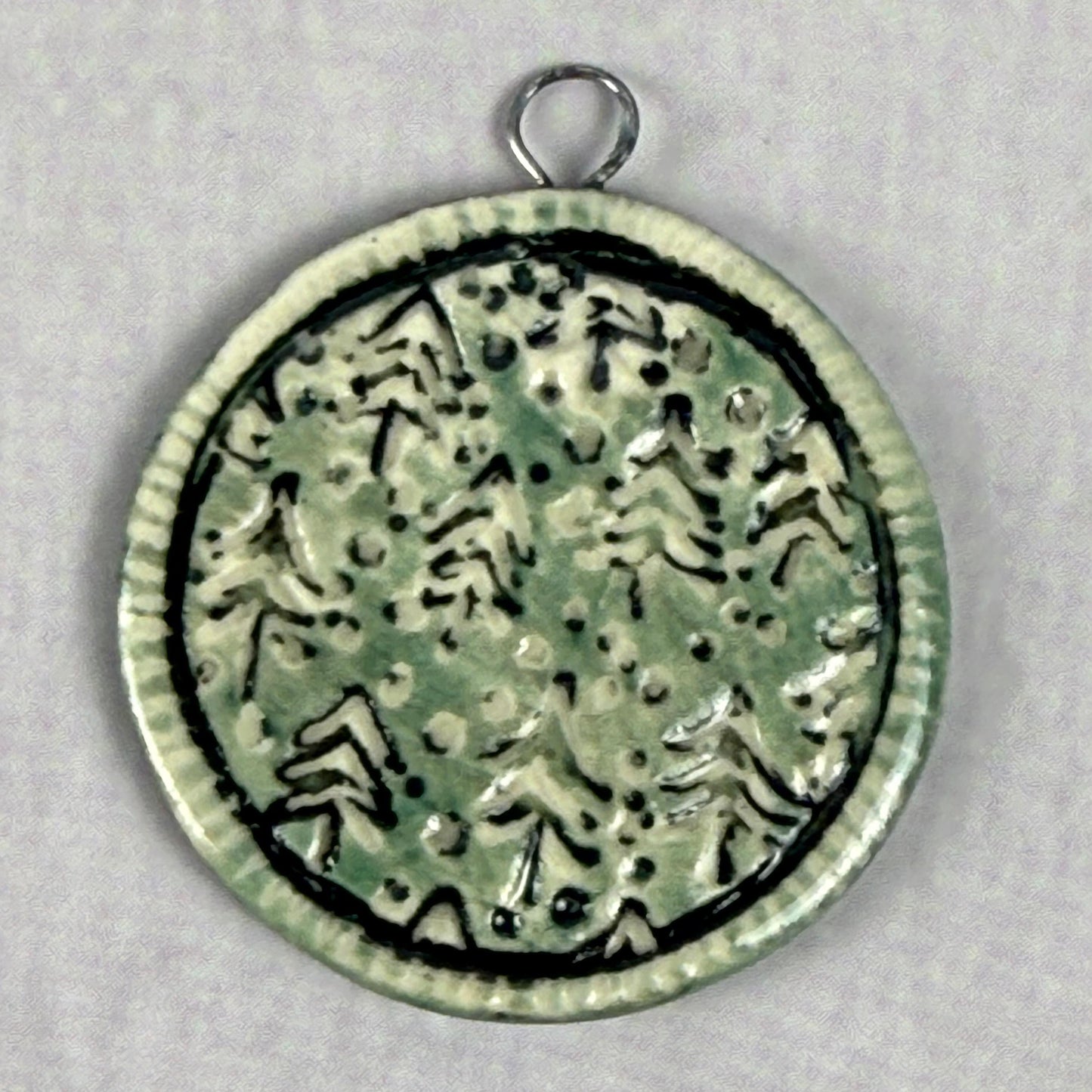 Rustic Winter Pine Trees Jewelry Component/Charm