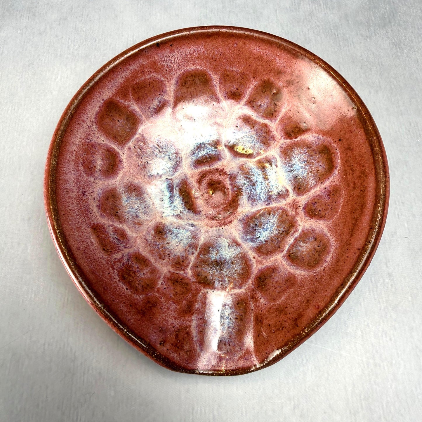 Shades of Pink Stoneware Spoon Rest