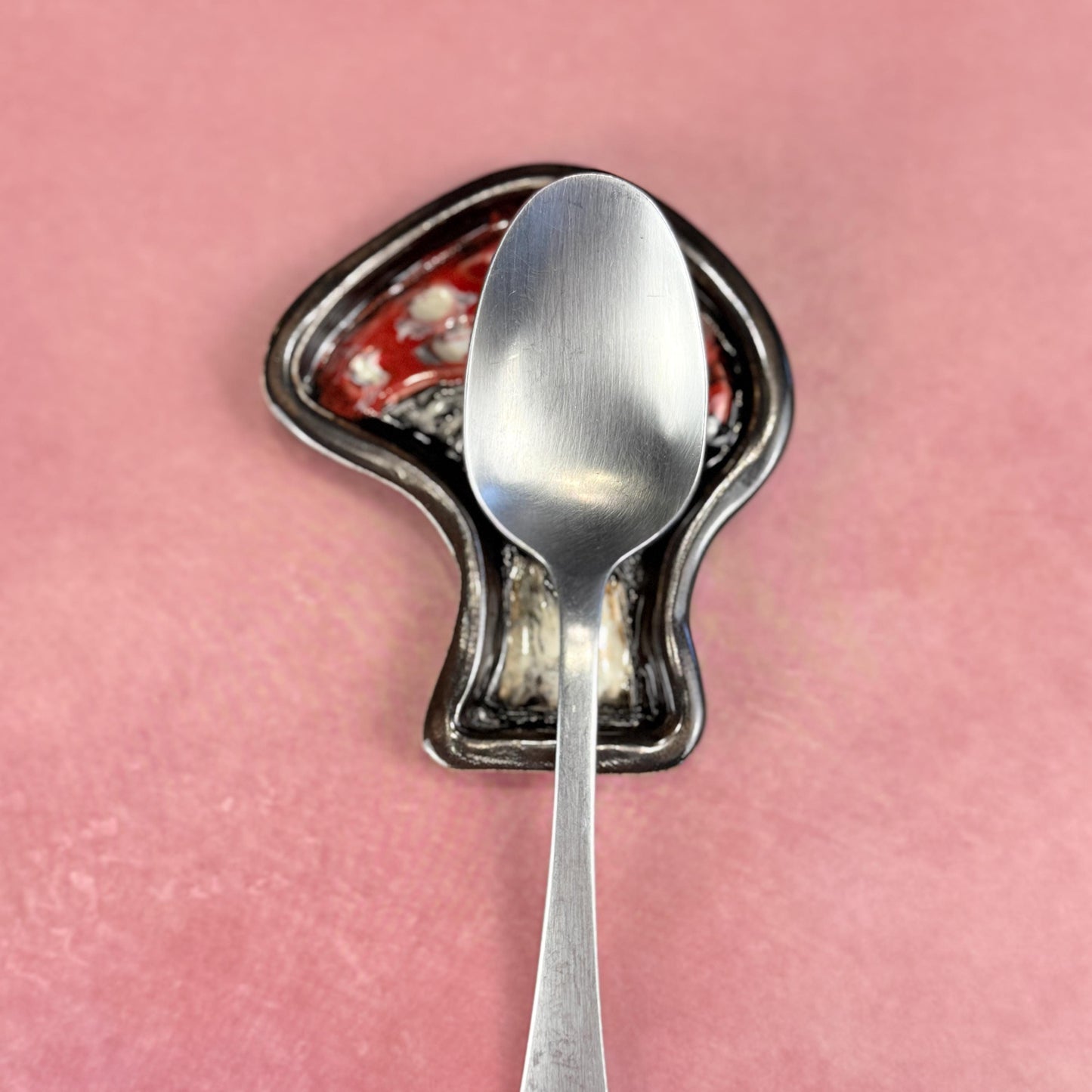 Small Red and White Mushroom Trinket Dish/Spoon Rest