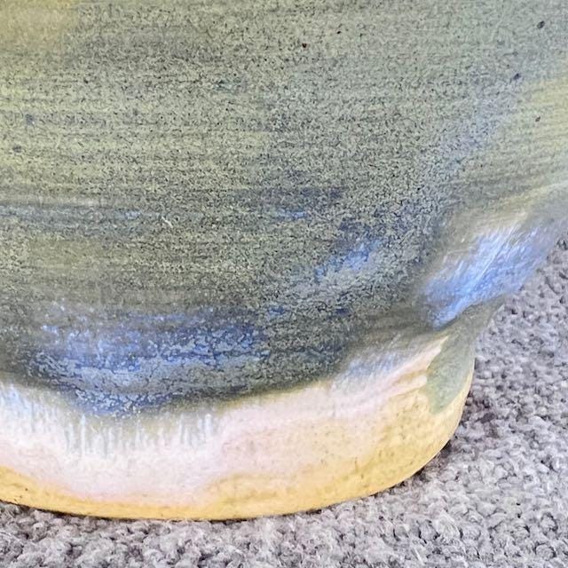 Blue and Gray Small Serving Bowl