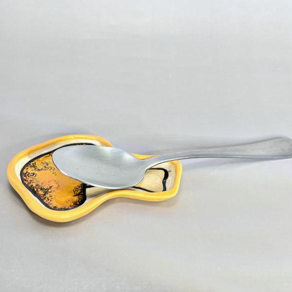 Small Yellow Mushroom Trinket Dish/Spoon Rest
