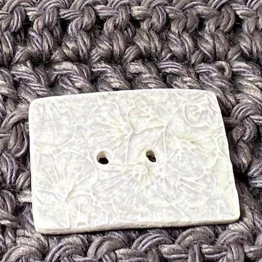 Ginkgo Leaf Textured Ceramic Button Sets