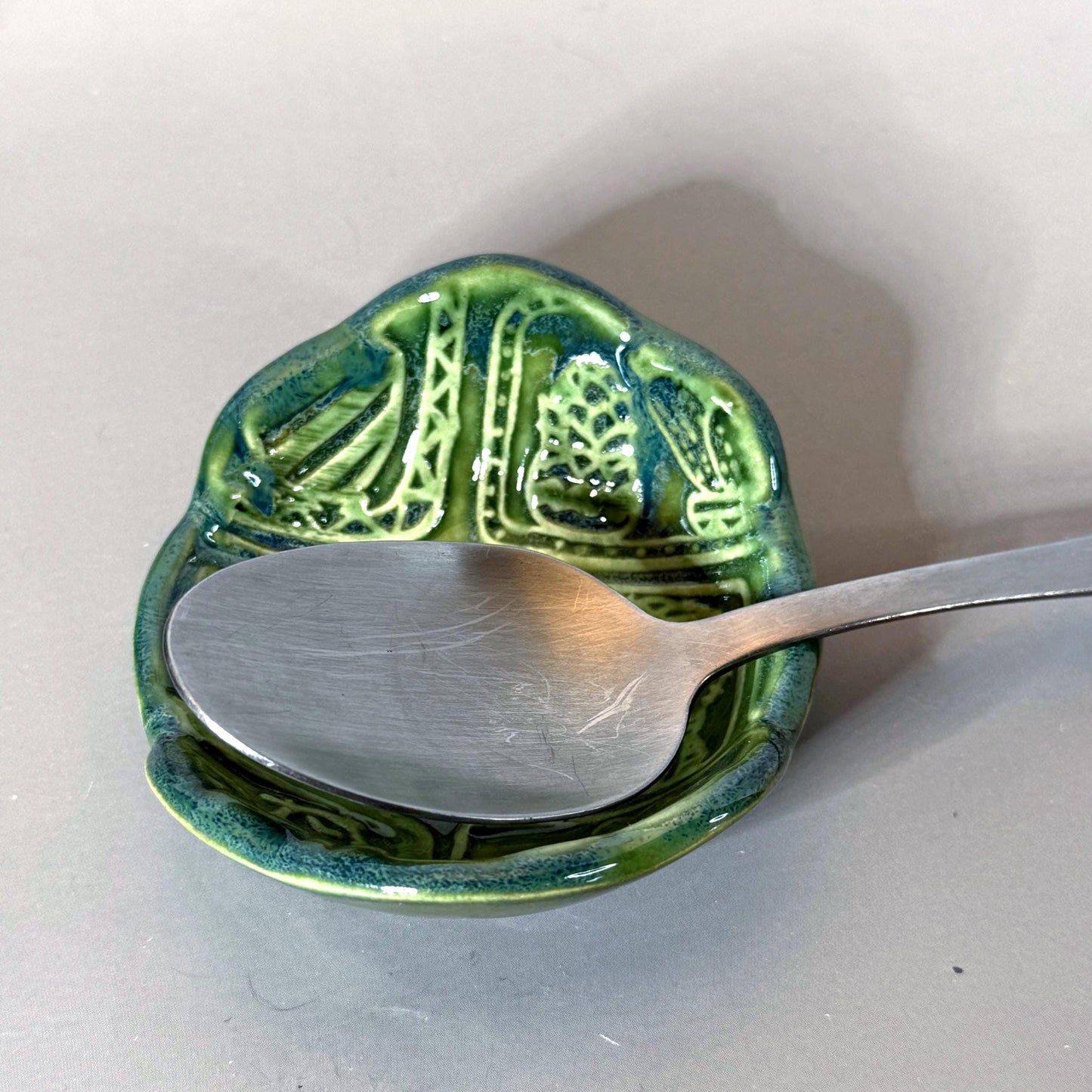 Succulent Design Teabag Holder and Spoon Rest