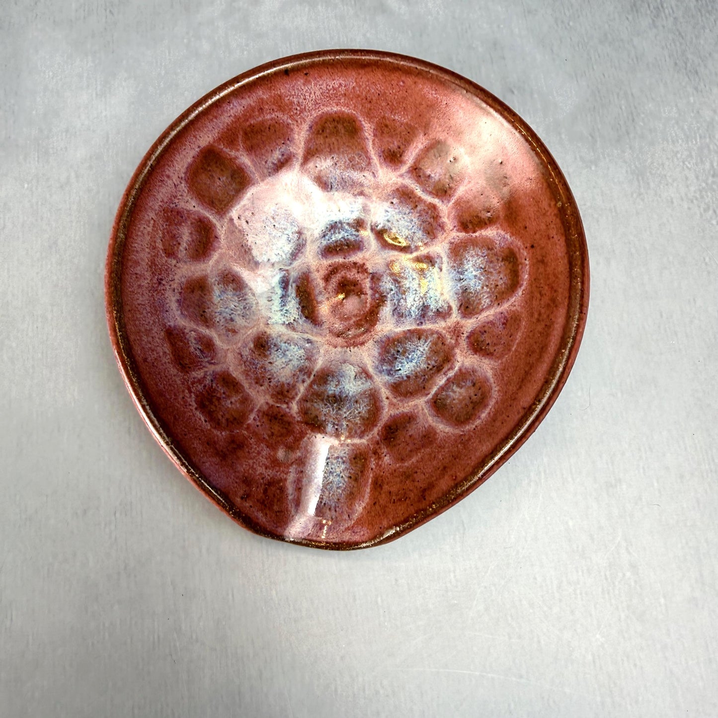 Shades of Pink Stoneware Spoon Rest