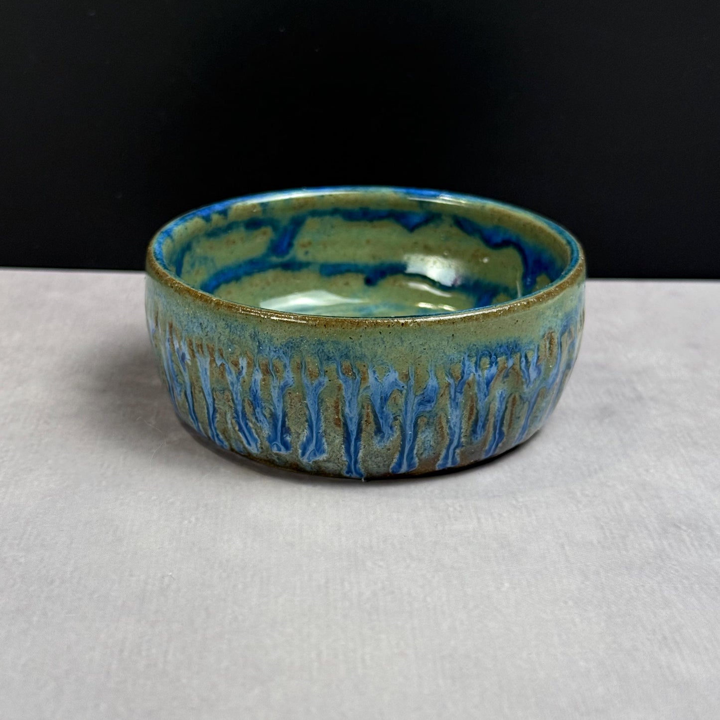 Green and Blue Charcuterie or Condiment Bowl/spice bowl