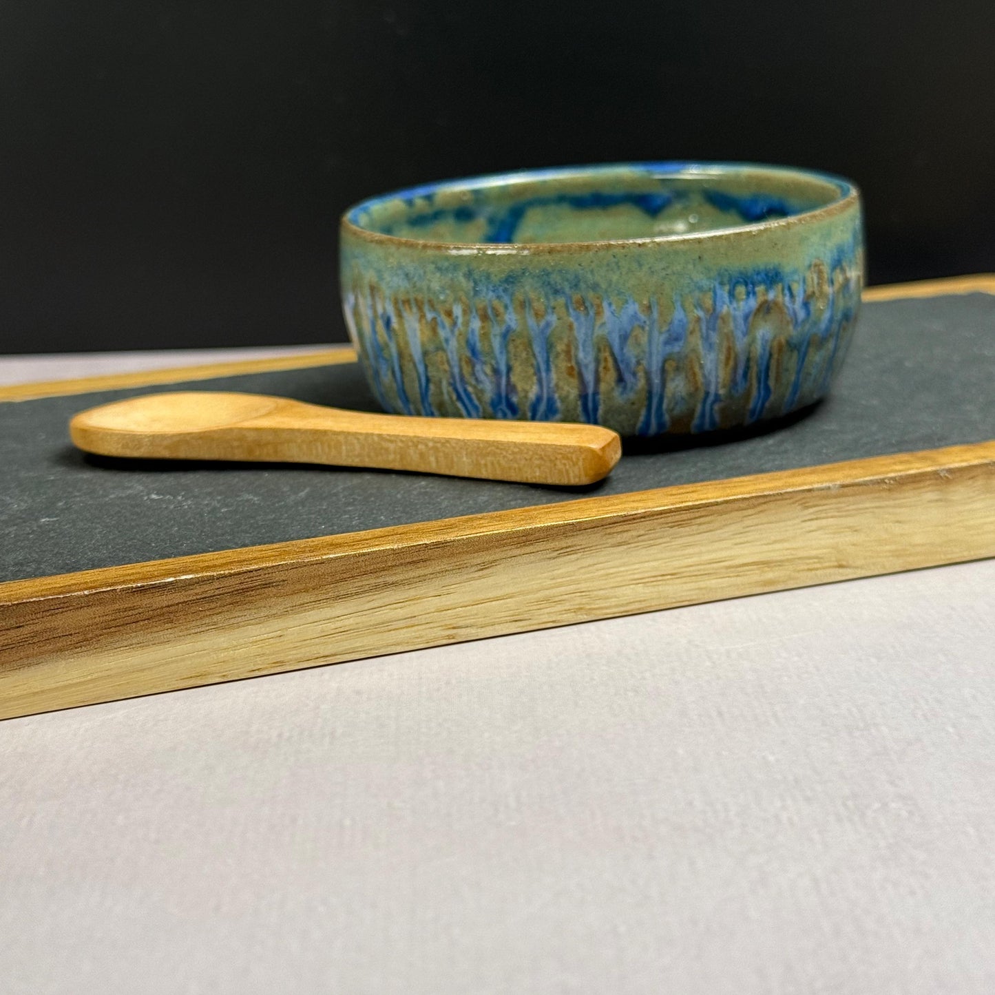 Green and Blue Charcuterie or Condiment Bowl/spice bowl