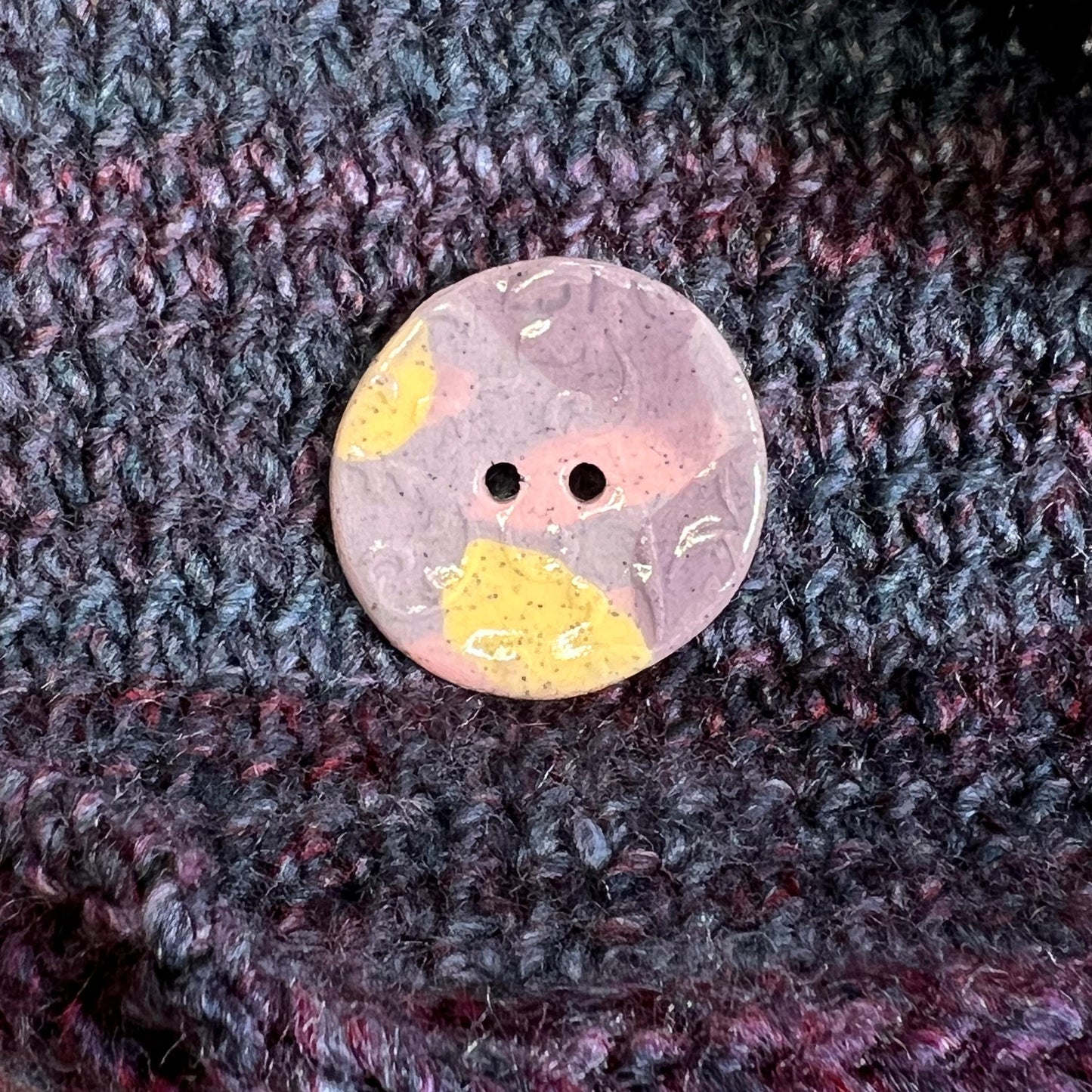 Porcelain Pastel Filigree Patterned Buttons
