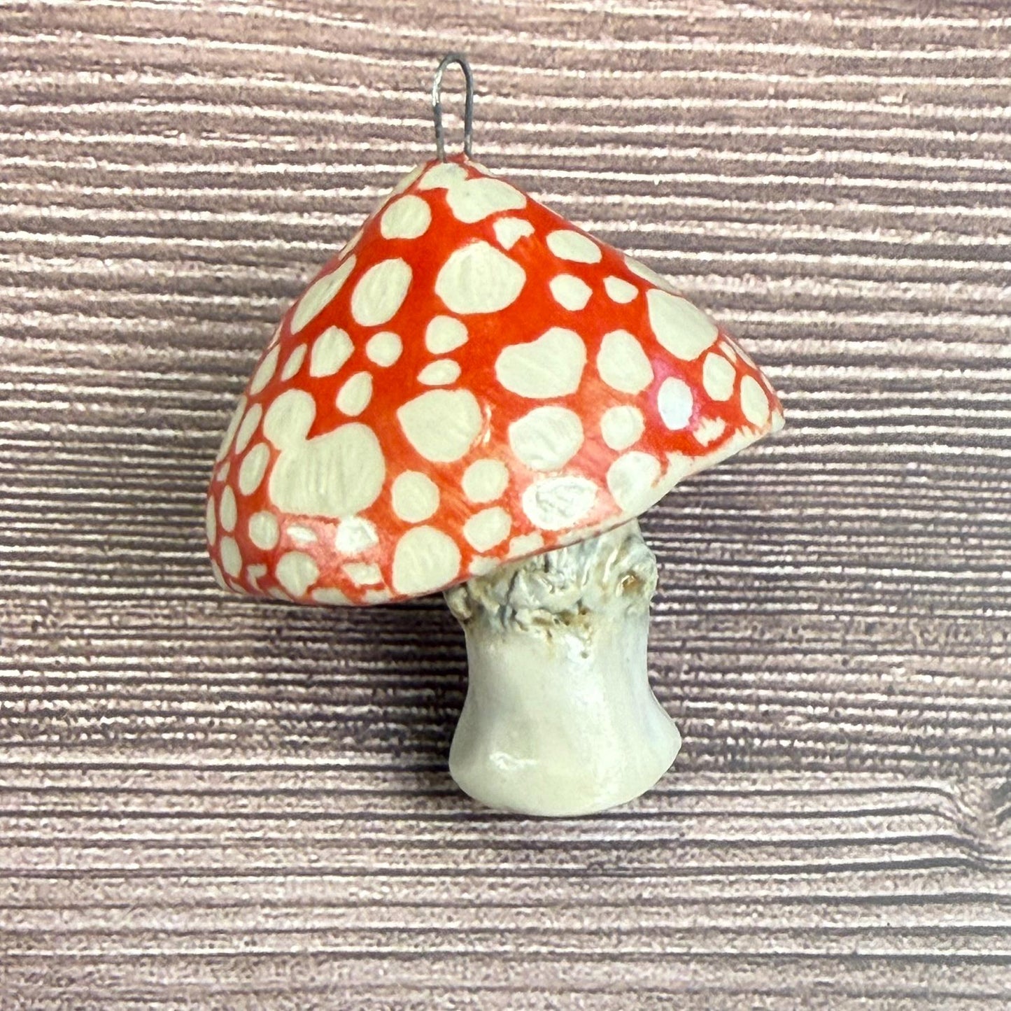 Set of 3 Ceramic Mushroom Ornaments