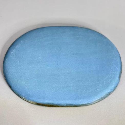 Small Dark Blue Oval with Spider Web Texture Trinket Tray/Teabag Holder/ Spoon Rest