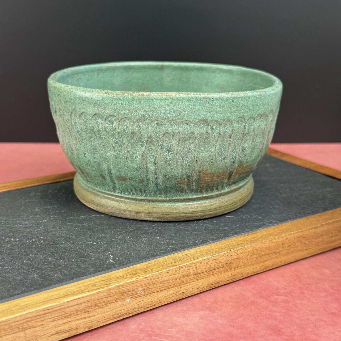 Matte Tourmaline Small Charcuterie Dish/ Cache Pot or Catchall