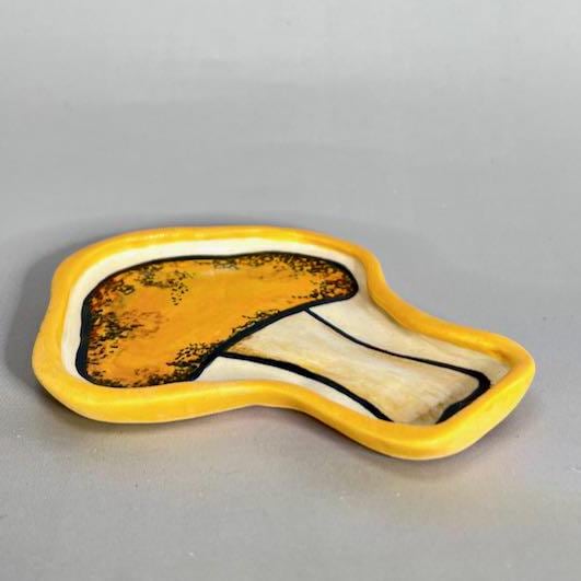 Small Yellow Mushroom Trinket Dish/Spoon Rest