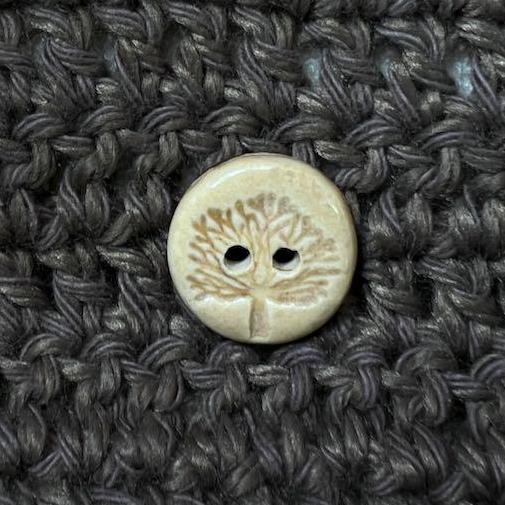 Small Round Tree Ceramic Buttons