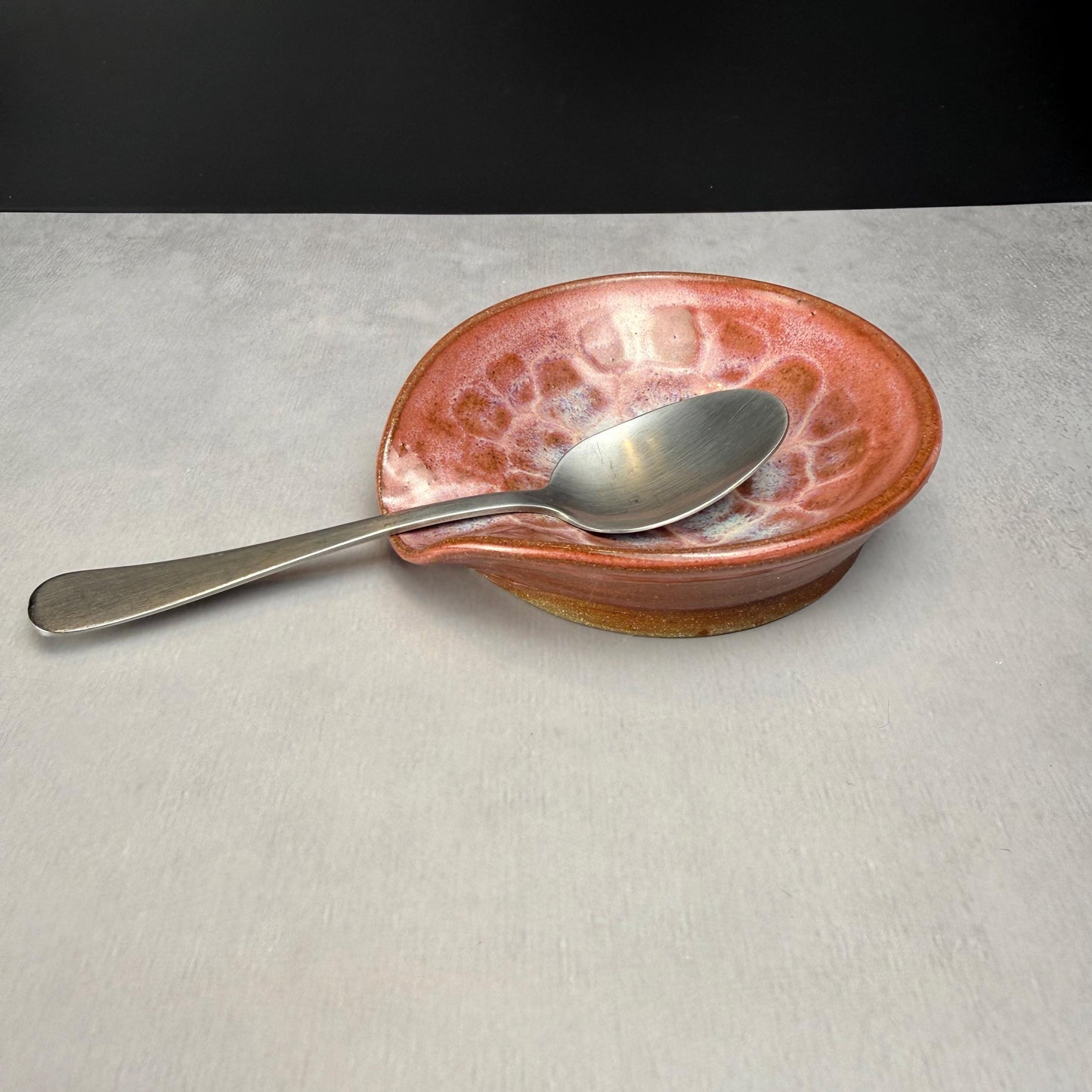 Shades of Pink Stoneware Spoon Rest