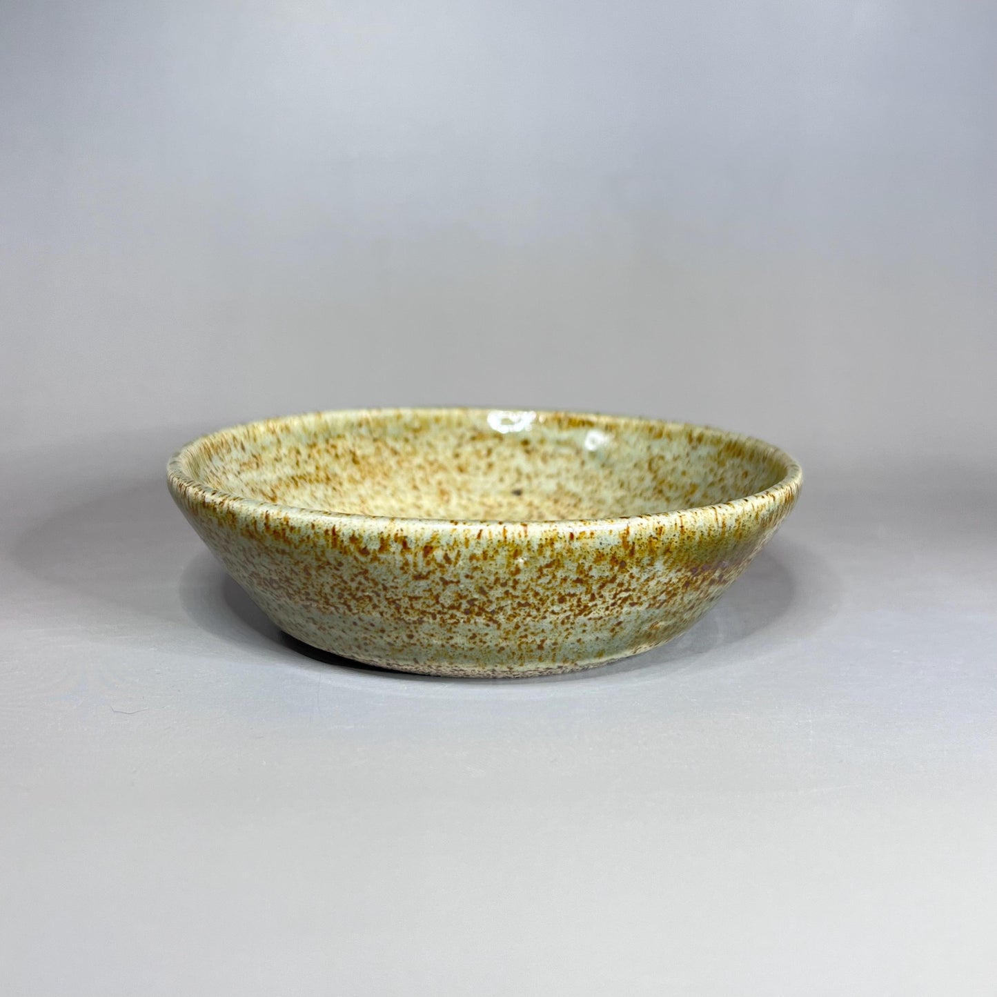 Shallow Natural Speckled Stoneware Spoon Rest/Trinket Dish