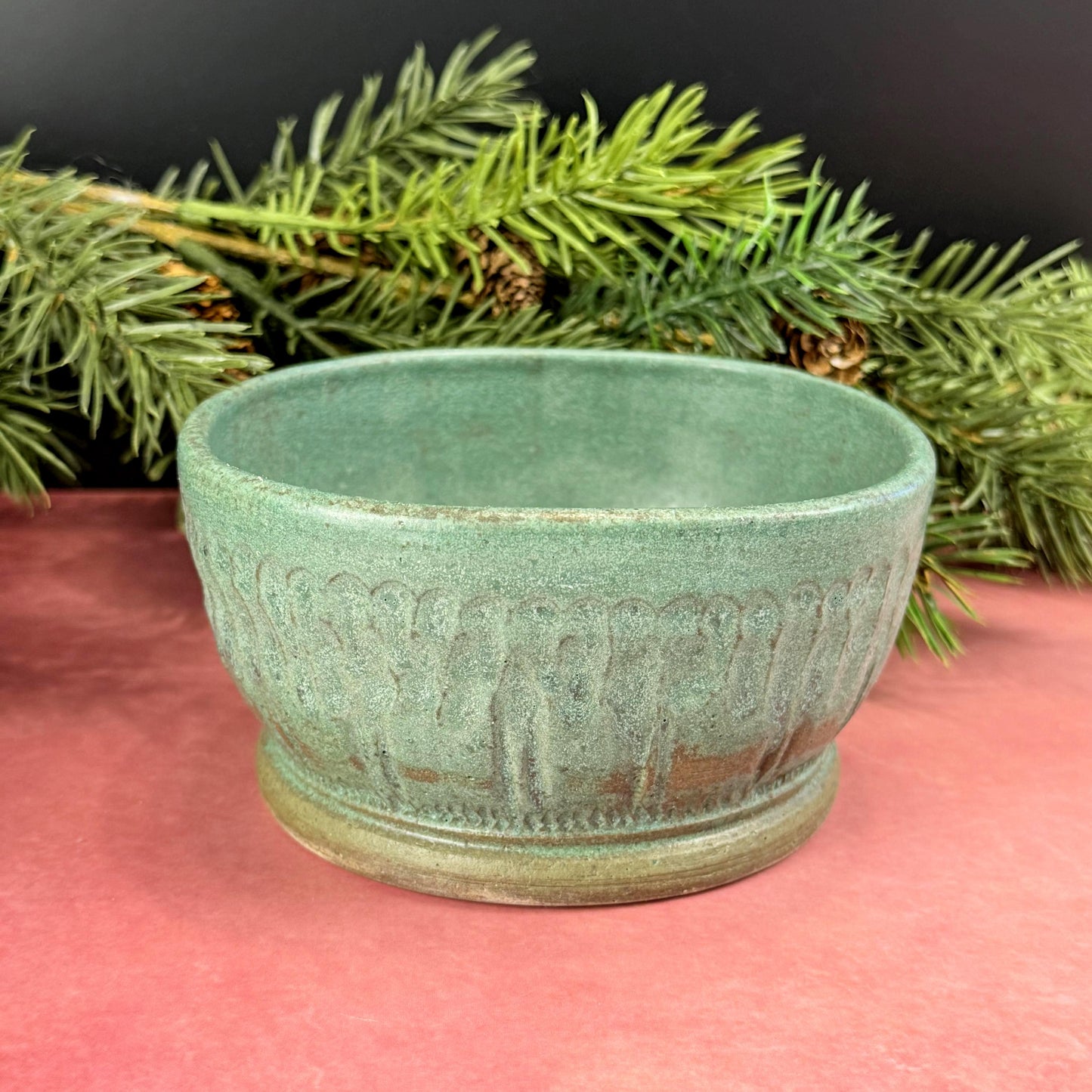 Matte Tourmaline Small Charcuterie Dish/ Cache Pot or Catchall