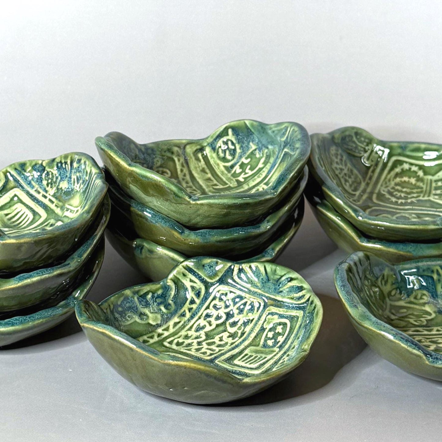 Succulent Design Teabag Holder and Spoon Rest
