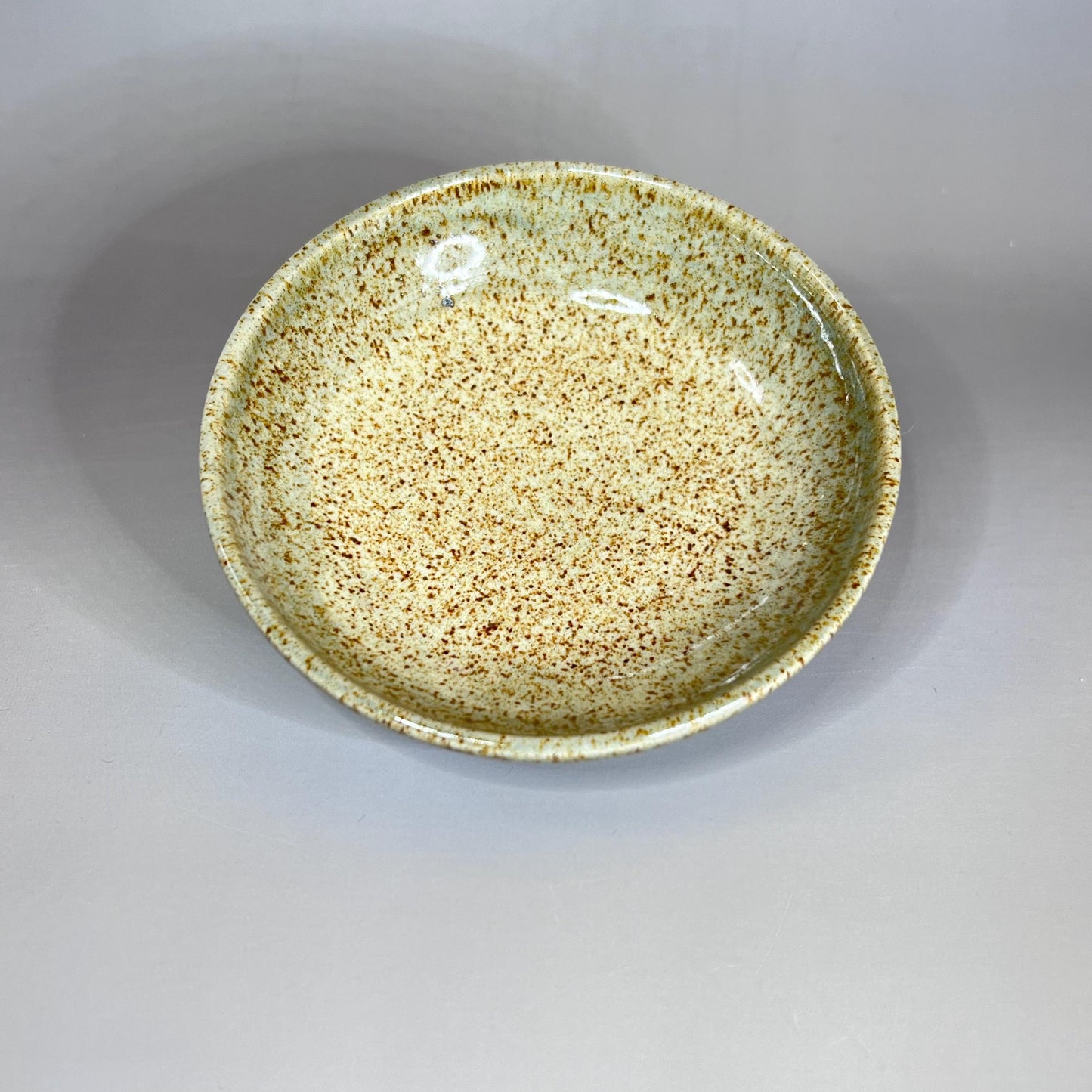 Shallow Natural Speckled Stoneware Spoon Rest/Trinket Dish