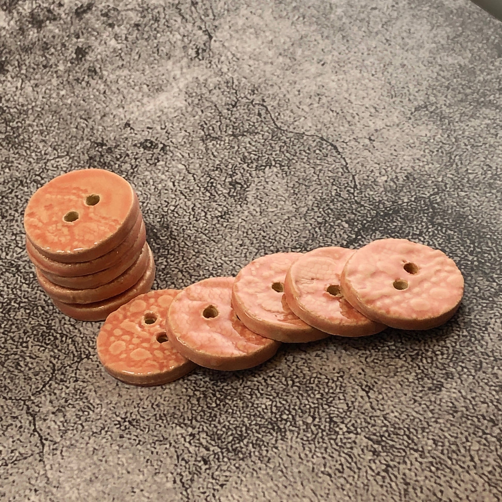 Round Pink Lace Buttons