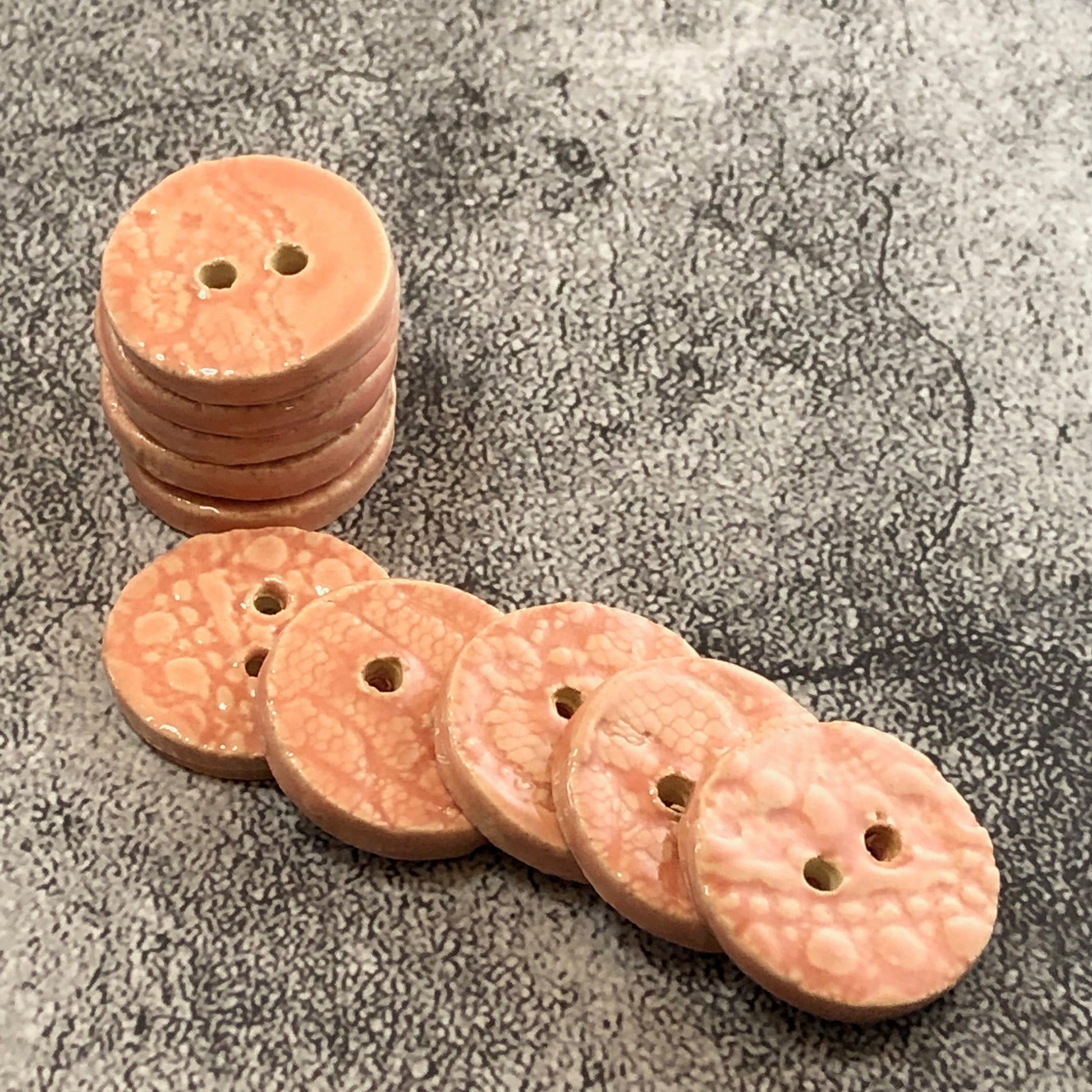 Round Pink Lace Buttons