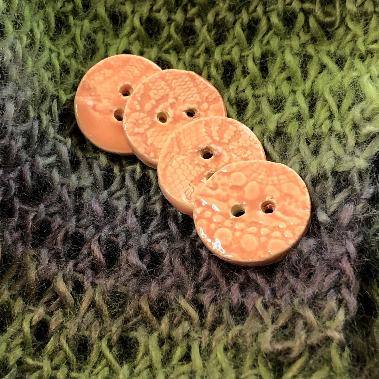 Round Pink Lace Buttons