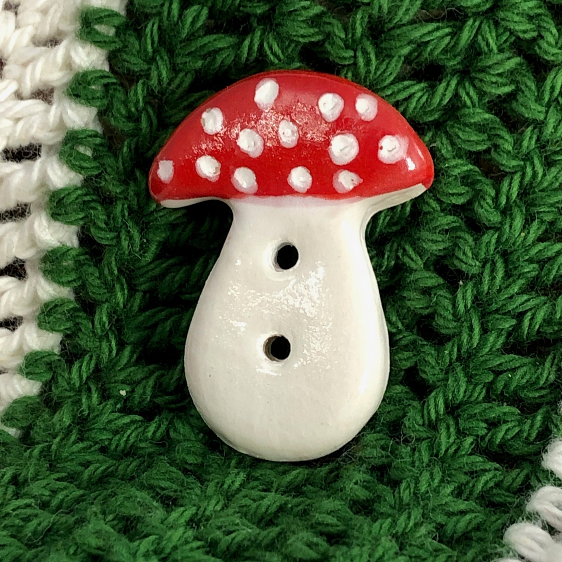 Red and White Mushroom Buttons