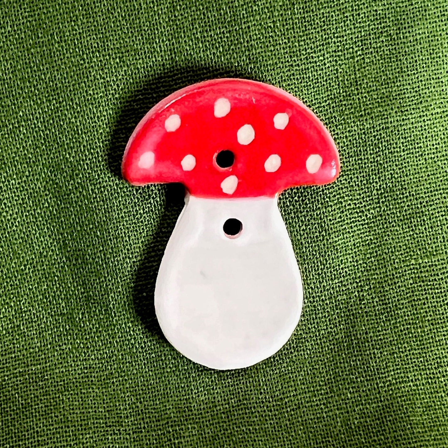 Red and White Mushroom Buttons