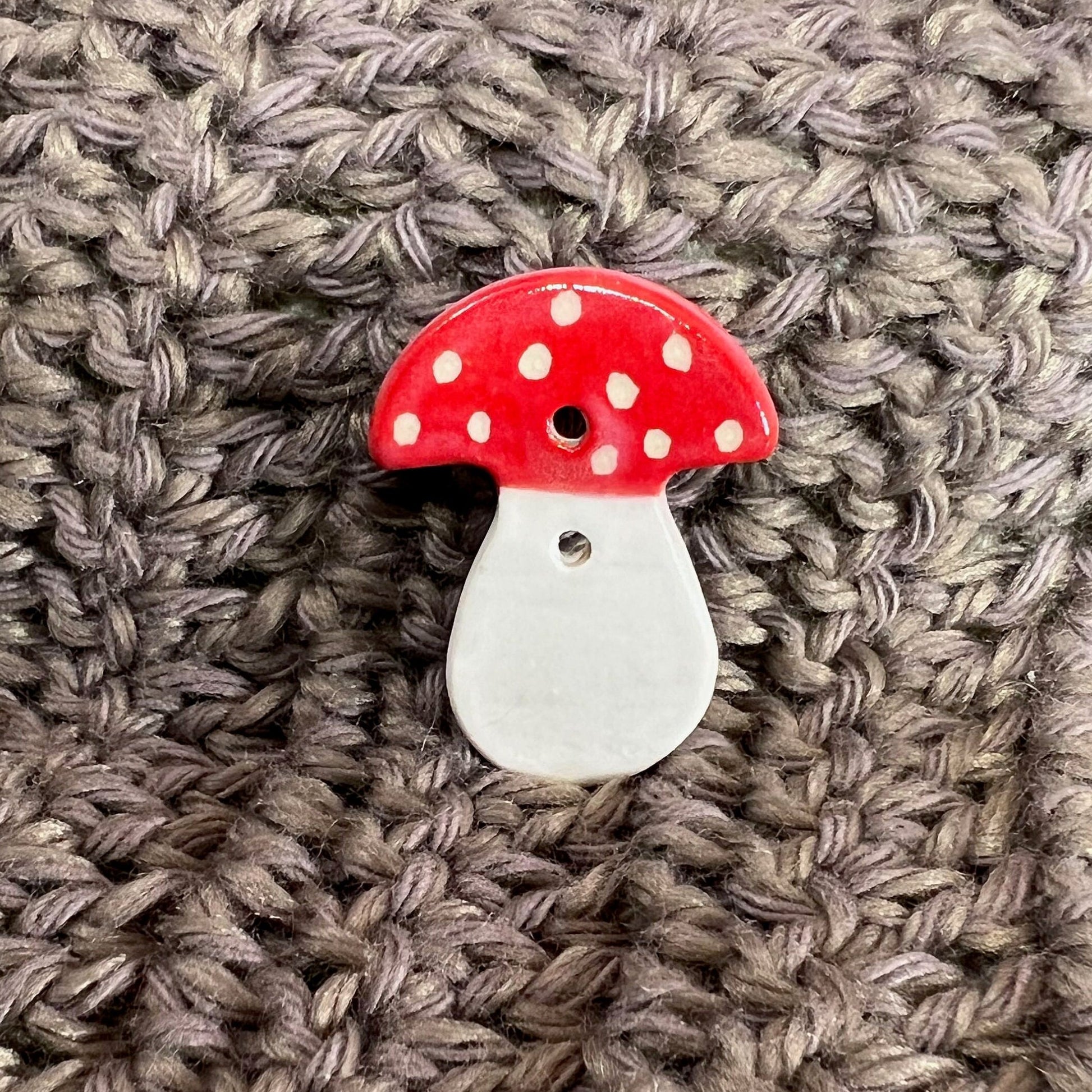 Red and White Mushroom Buttons