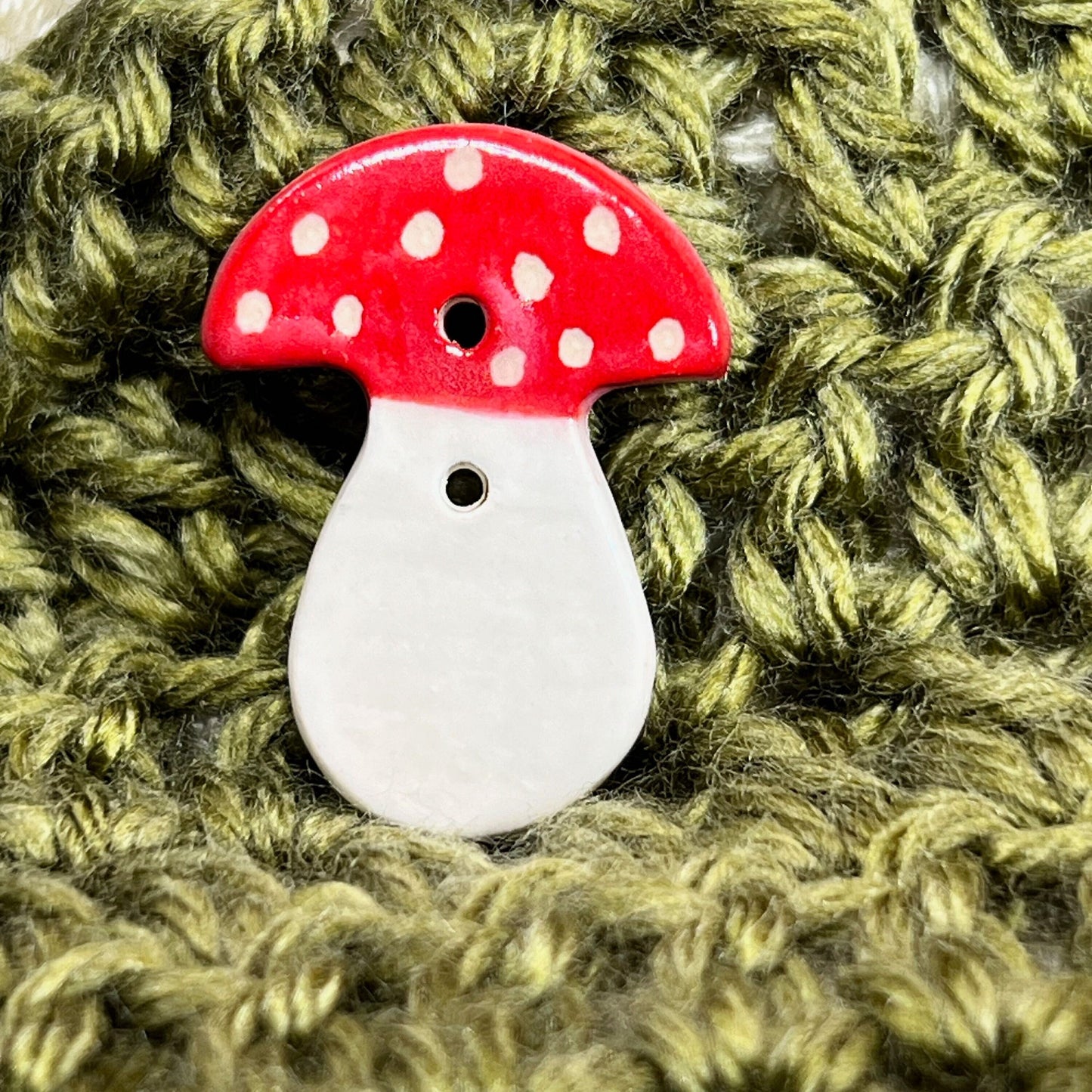 Red and White Mushroom Buttons